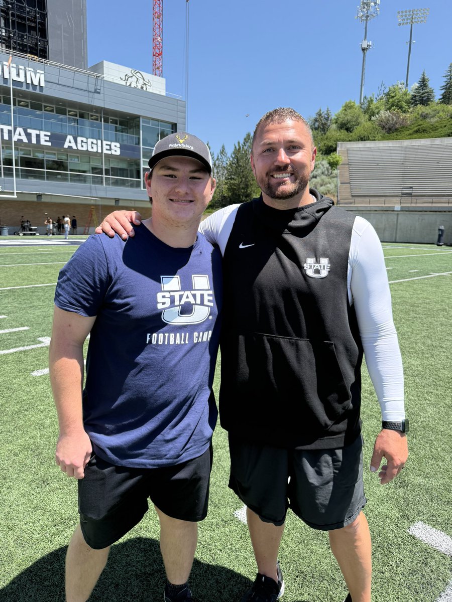 sullivan_zboril's tweet image. Has a great time @USUFootball specialists camp today. Thanks @Coach__Hunter @IcemanCoaching and USU Long Snappers for your time evaluating me!
@RecruitMidway @MidwayFB @joe_gillespi3 @hayden_wall @k_crane13 @TheChrisRubio