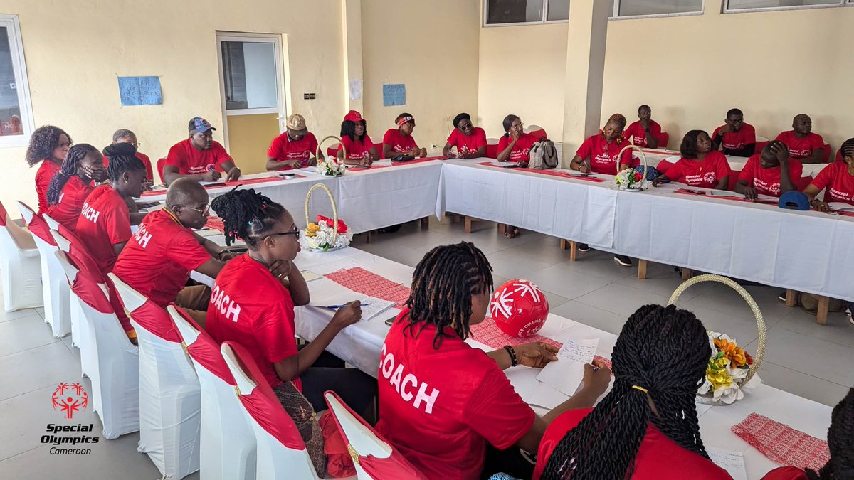 Special Olympics Cameroon (@so_cameroon) on Twitter photo TRAIN THE TRAINERS DAY 1
With the support of <a href="/SO_Africa/">Special Olympics Africa Region</a> a four-day training of trainers was held in Yaoundé.
On the agenda for the day:
- The opening ceremony by the National Director
- Introductions
- General Orientation on <a href="/SpecialOlympics/">Special Olympics</a>
A huge thank you to Mr Mbia Step TRAIN THE TRAINERS DAY 1
With the support of <a href="/SO_Africa/">Special Olympics Africa Region</a> a four-day training of trainers was held in Yaoundé.
On the agenda for the day:
- The opening ceremony by the National Director
- Introductions
- General Orientation on <a href="/SpecialOlympics/">Special Olympics</a>
A huge thank you to Mr Mbia Step