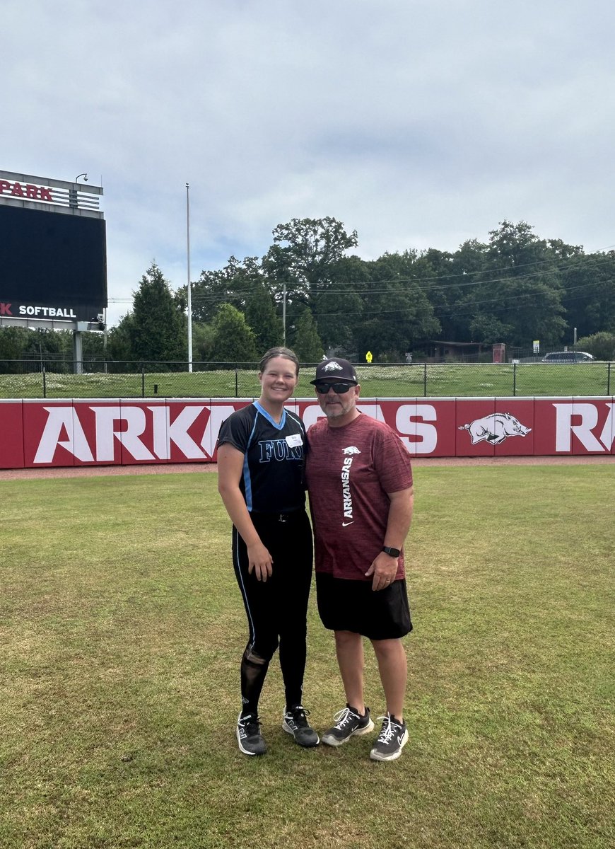 Thank you <a href="/RazorbackSB/">Arkansas Softball</a> for a great camp the past couple days! This has been a great summer of growth, you gave me the best insight and I am excited to put it to work! Woo pig! <a href="/CoachDeifel/">Courtney Deifel</a> <a href="/djgasso/">DJ Gasso</a> <a href="/MattMeuchel/">Matt Meuchel</a>
