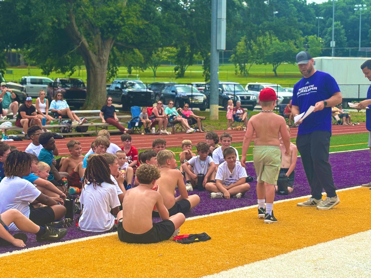 Big testing day 📝 to wrap up our 3 day future lions camp (Timed Events: Broad Jump, 40 Yd Dash, Short Shuttle, NFL Gauntlet) 

Thank you all, we love our community and future lions 🦁💜
