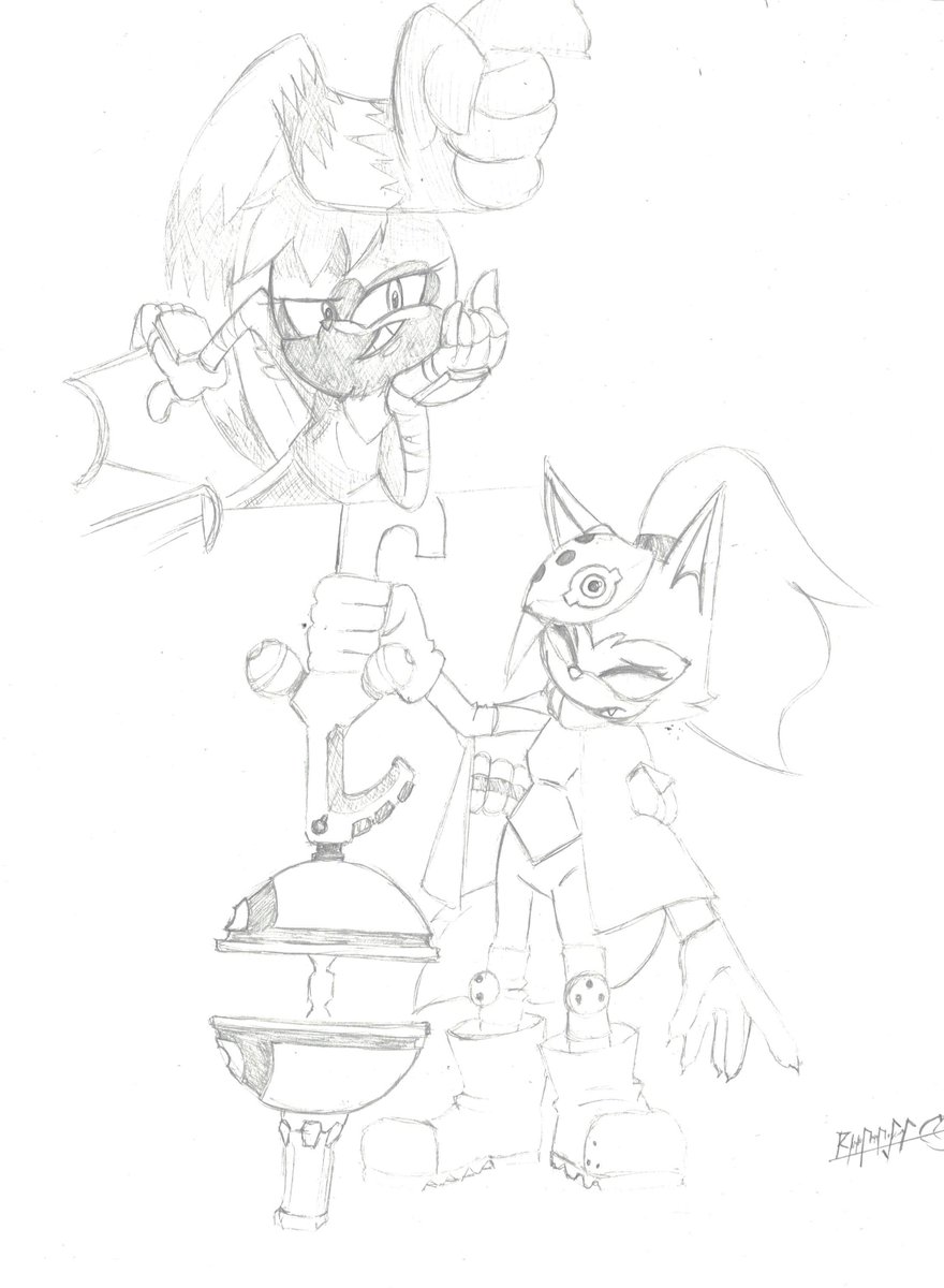 Zekst6's tweet photo. Y esta vez no son Erizos pero traigo una Lemur y una Loba! Tangle y Whisper!
#TangleTheLemur #whisperthewolf #SonicTheHedgehog #soniccomic #fanart #sonicfanart #dibujos #dibujosalapiz #IDWComic #comicsonic https://t.co/zbEQJq0Cx8