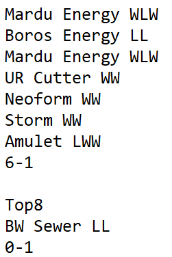 Died in QF again lol
5 for 5 on top8s now though! :)