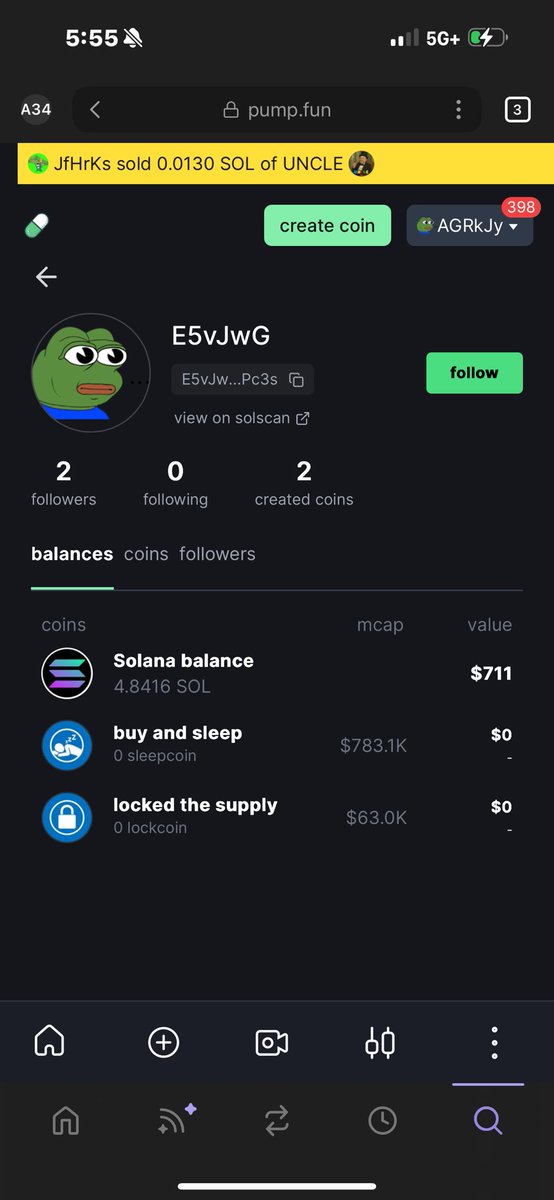 peelyeth's tweet photo. 66% of supply is locked π
7FWmVYyhqTQN7b15MSBkTPS4N8H3UPsGUcdBcDVbpump
Same Dev as Sleeptoken
FneWQD6Ycu4yn6gGGYK1BawrVu2Pf91B7Q8X5MUkpump
Barely any buy pressure will send this to oblivion, this is your heads up. Just noticed it and ppl are still quite about it. https://t.co/U1o1rkWVIc