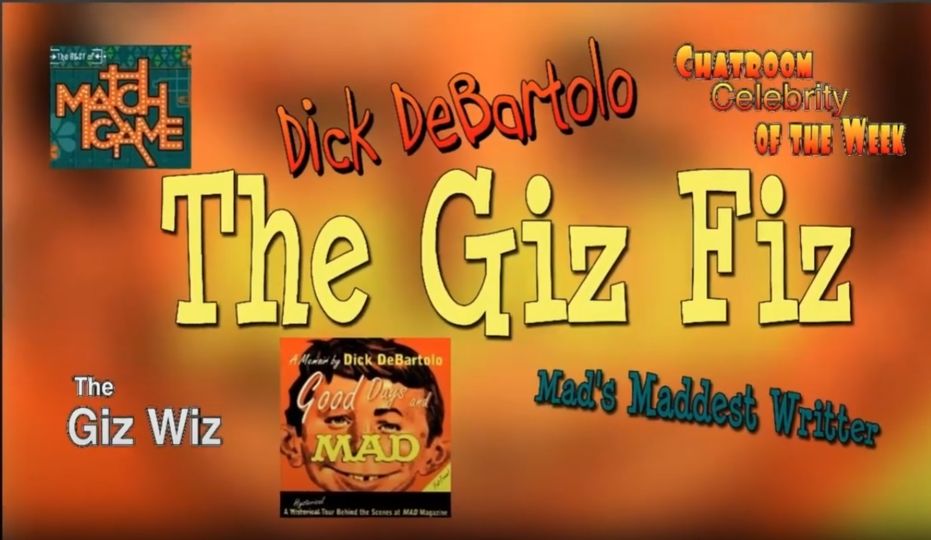 Giz Fiz Show tonight! Caption Photos, play Match Game questions I wrote for show, plus play Logo, &amp; make up A Snappy Answer To A Stupid Question! It's an hour of fun! 5:30P PDT - 8:30 PM EDT. Join our funny &amp; friendly chat room and play along if you like! gizwiz.tv