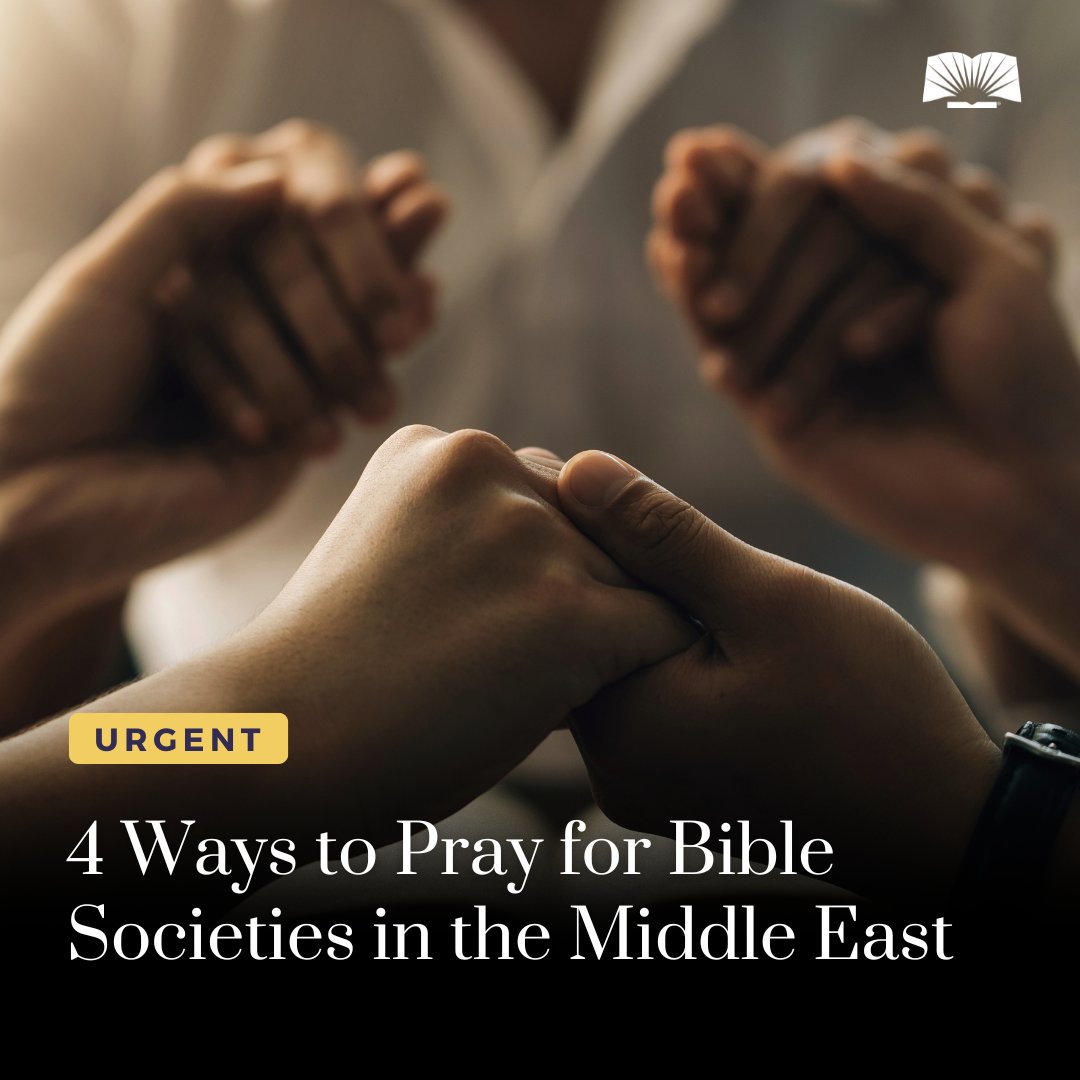 Your prayers are needed! Our Bible Society partners are on the frontlines in the Middle East, sharing hope in the face of danger. Here are 4 ways you can join us in praying for peace and protection right now: americanbible.org/news/articles/…