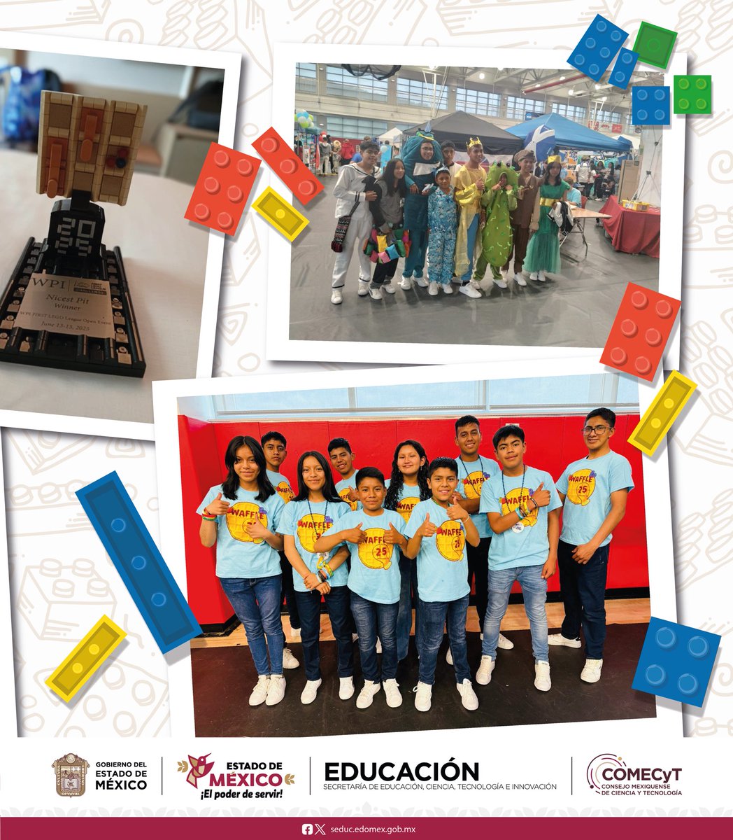 🤖 ¡Felicito al equipo mexiquense de robótica “Mazahua Science” por su destacada participación en el Certamen Internacional FIRST Lego League! 👏

Estudiantes de la Telesecundaria “José Vasconcelos”, de San José del Rincón, obtuvieron el "Premio al Mejor Stand" 🏆, en la