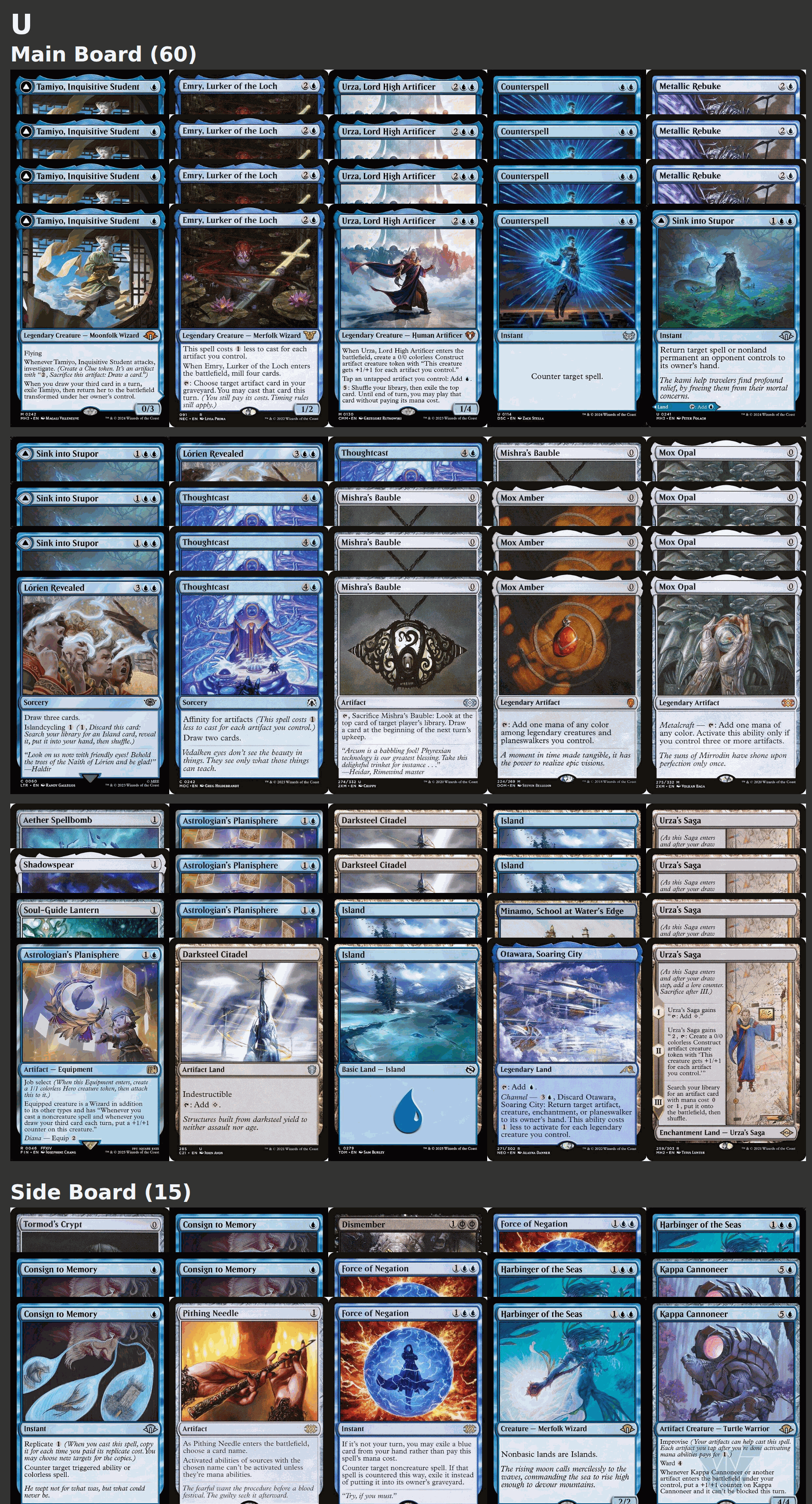 MTG モダンイゼットデッキパーツ英語 Modern Izzet pieces