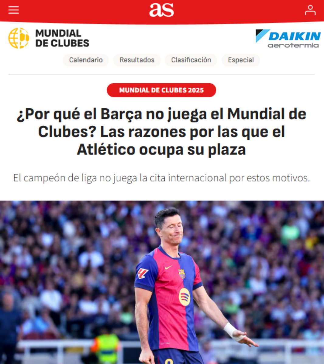 Señores de <a href="/diarioas/">Diario AS</a> el <a href="/Atleti/">Atlético de Madrid</a> no ocupa la plaza de nadie, se ganó la plaza haciendo los deberes durante cuatro años.