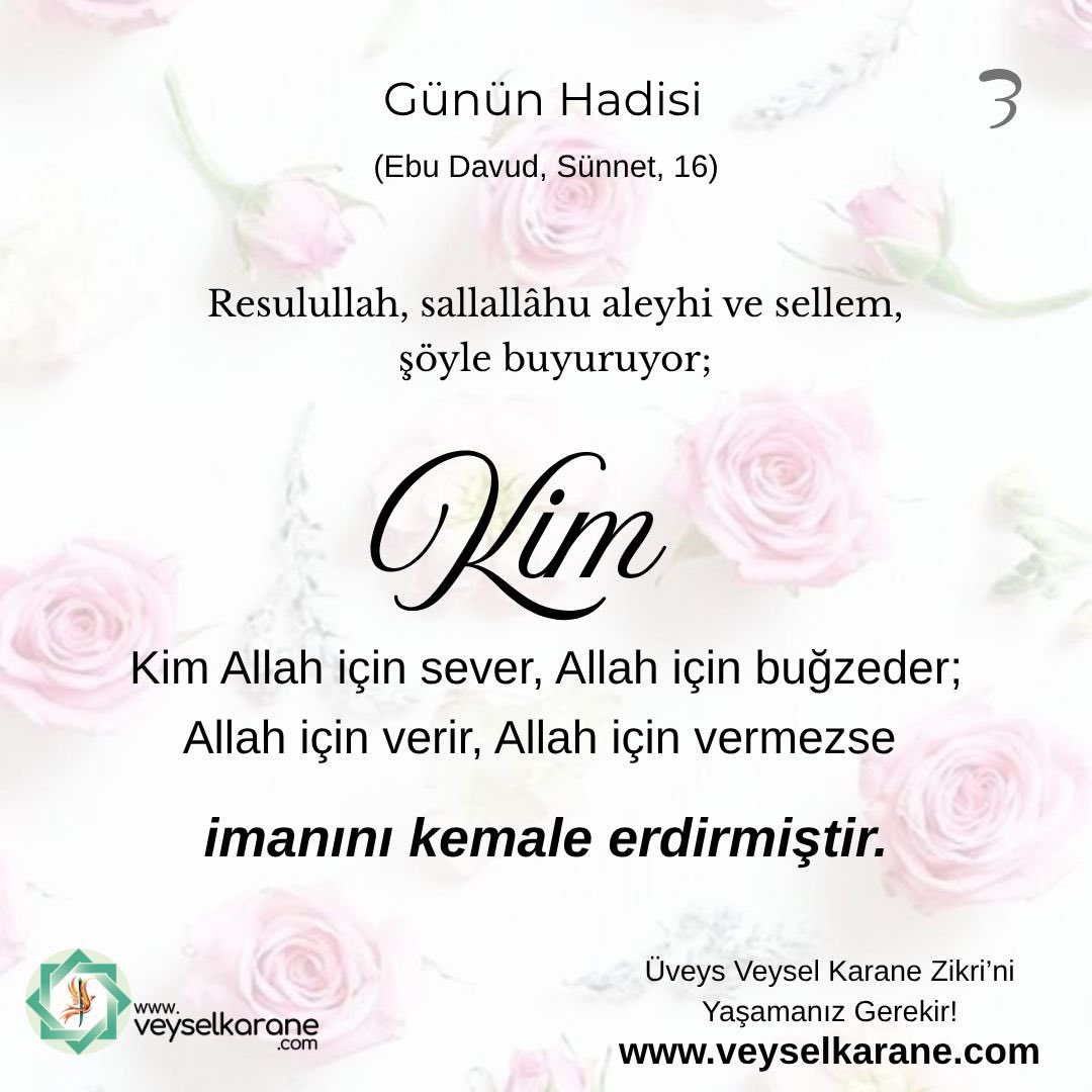 UveysleriS's tweet photo. Çünkü O, yarattığı kulunu çok sevmekteymiş. Bizlere verilen imtihanların-sorunların aslında bizi çok seven Allah'a sevgi ile yürümek için bir bahane olduğunu, Allah'a yaklaşmak için bir sebep olduğunu Marifet dünyasına girinceye kadar hiç bilmemişiz...
@veyselkarane https://t.co/dbynzwEgiu