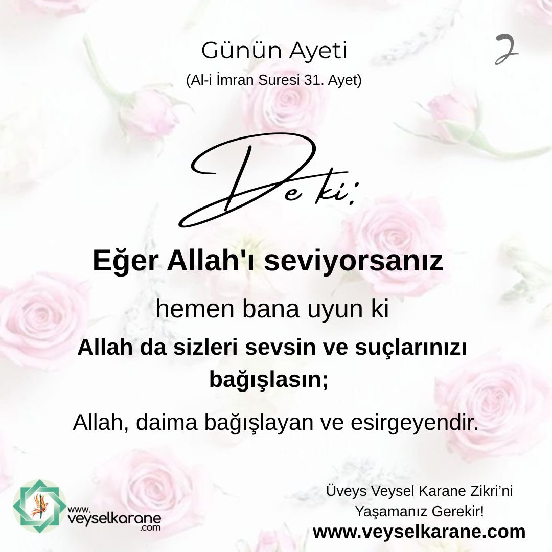 UveysleriS's tweet photo. Çünkü O, yarattığı kulunu çok sevmekteymiş. Bizlere verilen imtihanların-sorunların aslında bizi çok seven Allah'a sevgi ile yürümek için bir bahane olduğunu, Allah'a yaklaşmak için bir sebep olduğunu Marifet dünyasına girinceye kadar hiç bilmemişiz...
@veyselkarane https://t.co/dbynzwEgiu