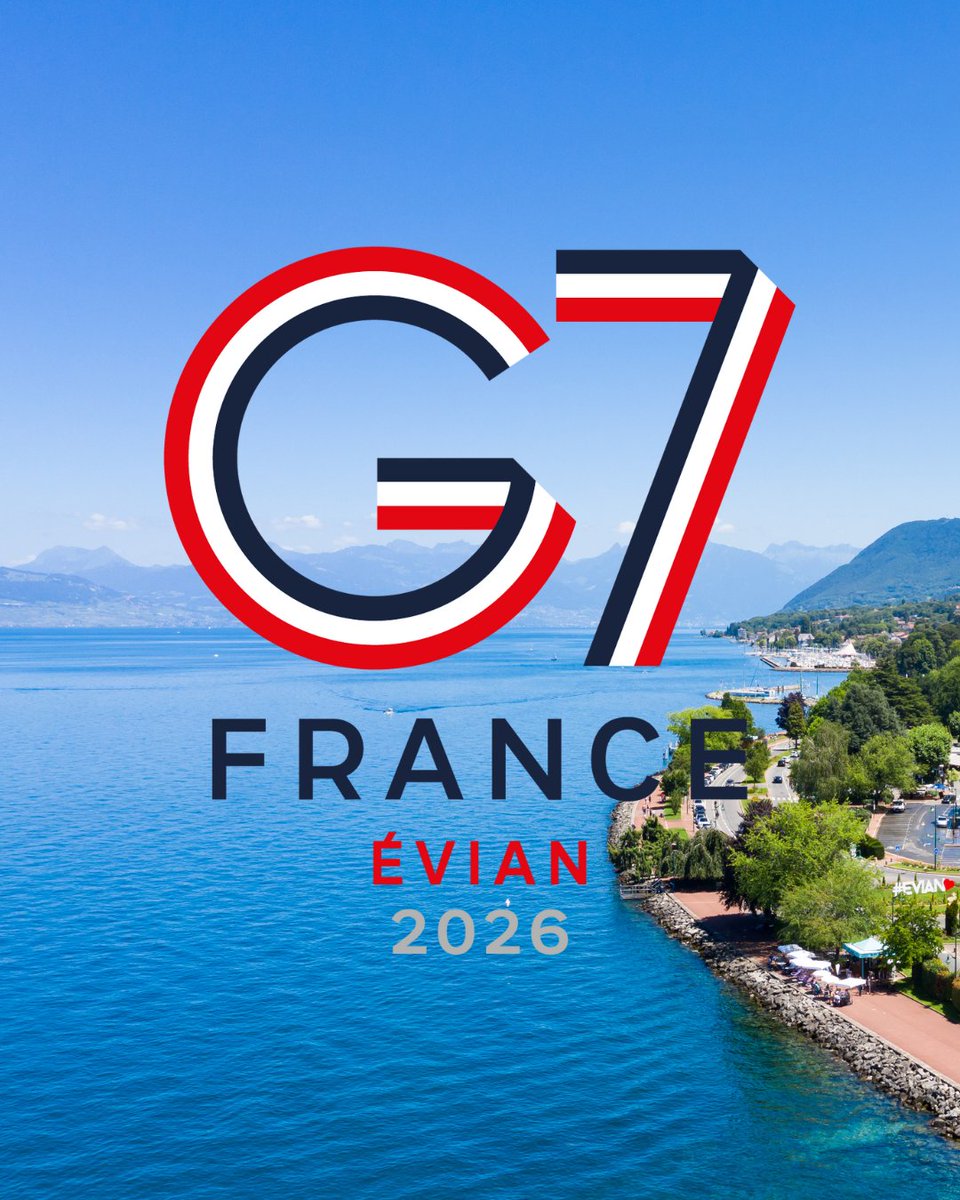 Embajada de Francia en México 🇲🇽 (@franciaenmexico) on Twitter photo 🇫🇷🌍 El Presidente <a href="/EmmanuelMacron/">Emmanuel Macron</a> anunció que Francia presidirá el #G7 en 2026. La cumbre tendrá lugar en Évian del 14 al 16 de junio, 23 años después del G8 en la misma ciudad y 7 años tras la última cumbre en Francia (Biarritz 2019).
#Evian2026 #G7Francia 🇫🇷🌍 El Presidente <a href="/EmmanuelMacron/">Emmanuel Macron</a> anunció que Francia presidirá el #G7 en 2026. La cumbre tendrá lugar en Évian del 14 al 16 de junio, 23 años después del G8 en la misma ciudad y 7 años tras la última cumbre en Francia (Biarritz 2019).
#Evian2026 #G7Francia