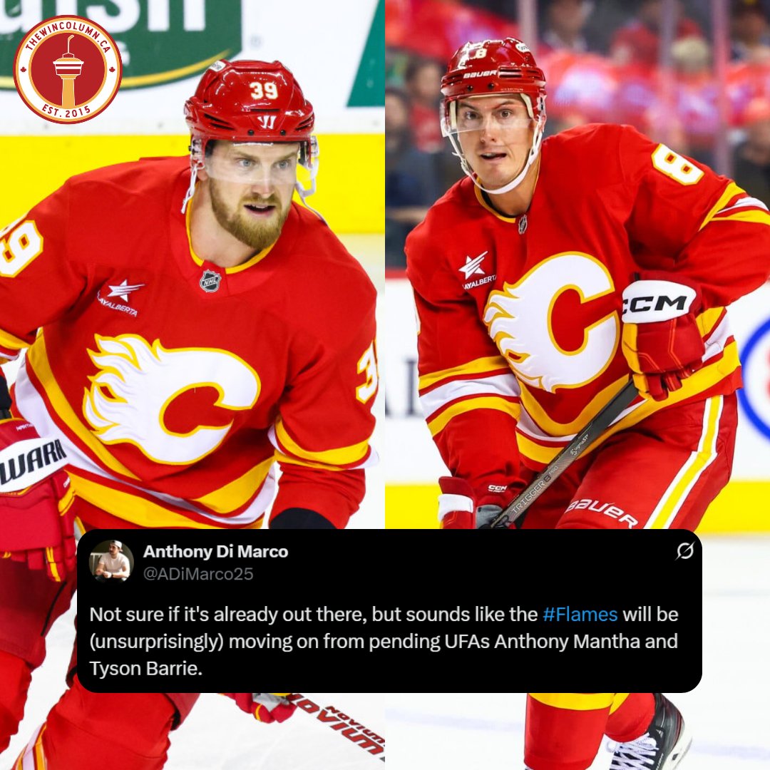 Sounds like the #Flames will be moving on from both Anthony Mantha and Tyson Barrie

Surprised or expected?