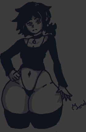 Yes, we all know what happens in the game.

I like the design of Leyley's character.

#thecoffinofandyandleyley #nsfw #Leyley