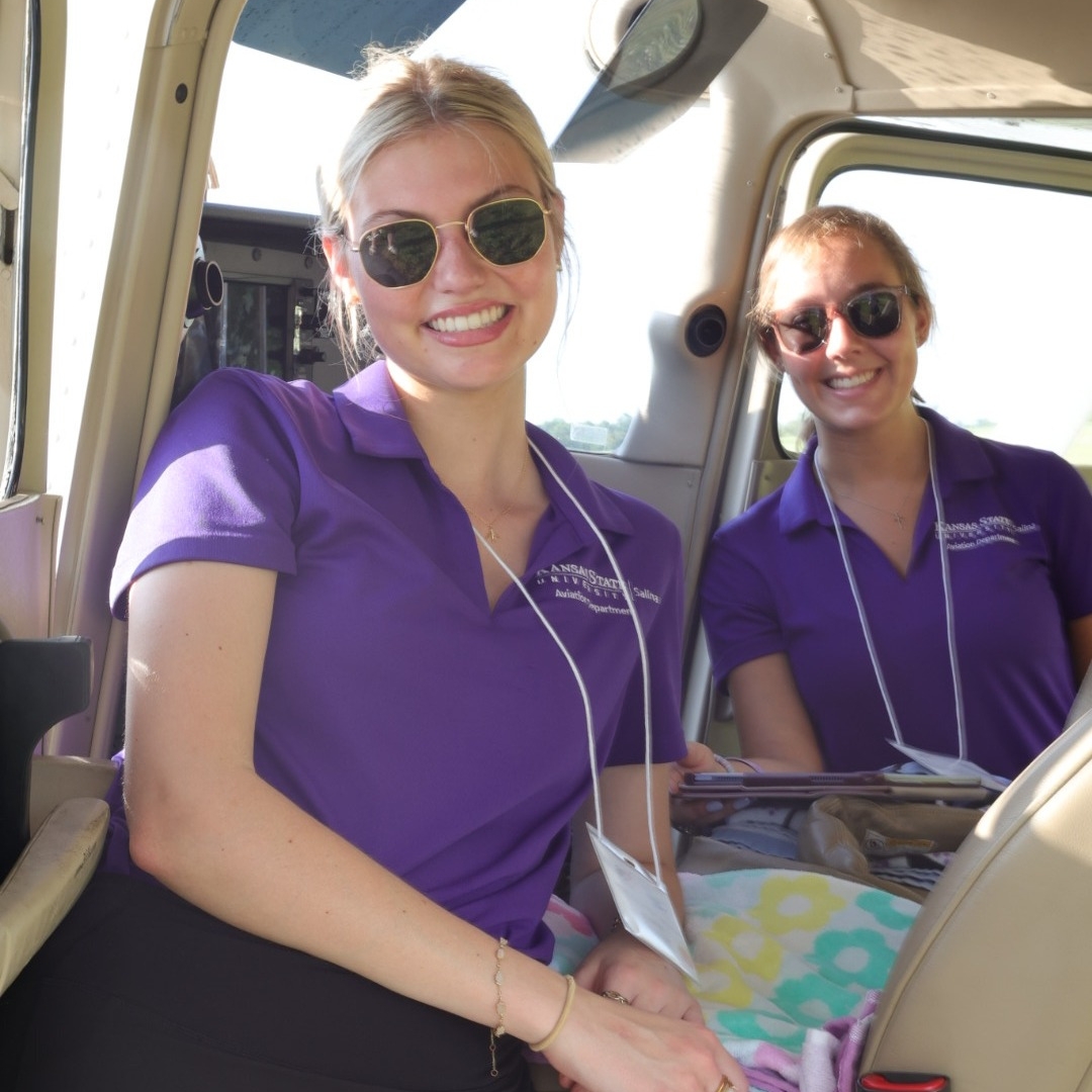 KSU_Salina's tweet photo. Day 2 of the Air Race Classic is in the books!

#KStateSalina teams Kitty Hawk and Sky Cats have had to dodge some bad weather along their journey, but continue to compete strongly. Follow their progress here: https://t.co/VFg9SfNGzq

#ExperienceMatters | #FlyKState https://t.co/ECIVXfR8Sj
