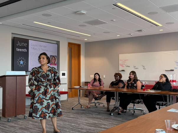 JUNETEENTH AT JLL 

Happy to join the Empower Black Professionals Network to share remarks on the importance of June 19 and what it means to Texas and America with the Mayor of Baytown.