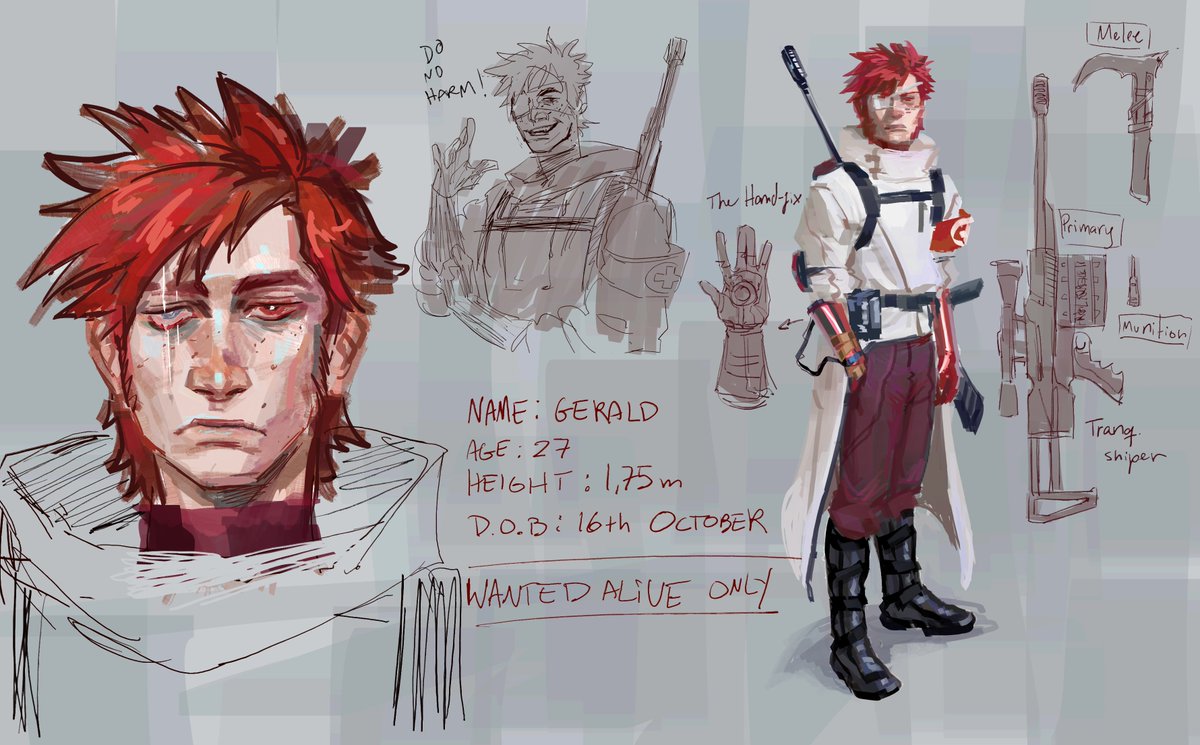 ViktorMaru's tweet image. quick ref sheet from my OC from 2011
can you tell what my favorite color was (and still is)