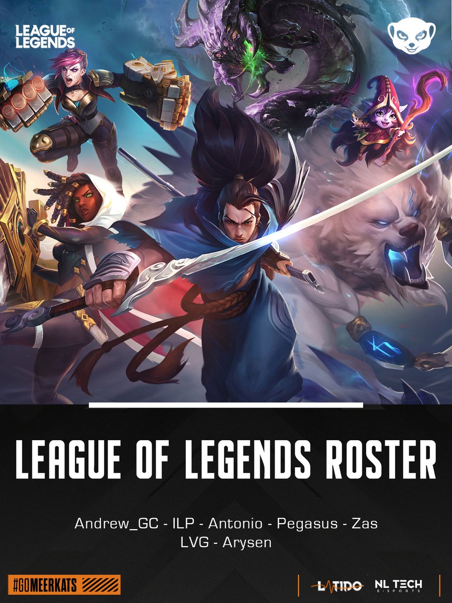 🔶LEAGUE OF LEGENDS🔶

Corría el rumor de que ya no jugábamos a #LeagueOfLegends ...¡SANDECES!😤 

¡Damos la bienvenida nuestros nuevos integrantes que vienen a desmentir tal calumnia!🧐

🔝Andrew_GC
🌲ILP
🧙‍♂️Antonio
🏹<a href="/Pegasus1912/">Pegasus1912</a>
🆘<a href="/rjzass/">Zas</a>

👔<a href="/_li511_/">lian</a>
👔@lolrysen

#GoMeerkats
