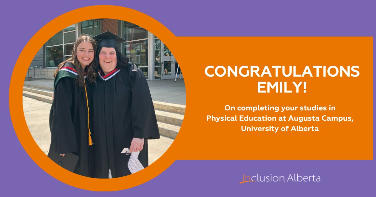 Inclusion Alberta (@inclusionab) on Twitter photo Emily recently finished her studies in the Physical Education program at <a href="/UofA_Augustana/">UAlberta Augustana</a>, with support from Inclusion Alberta's Inclusive Post-Secondary Education initiative. Congratulations, Emily! Learn more at: inclusionalberta.org/connections/in… Emily recently finished her studies in the Physical Education program at <a href="/UofA_Augustana/">UAlberta Augustana</a>, with support from Inclusion Alberta's Inclusive Post-Secondary Education initiative. Congratulations, Emily! Learn more at: inclusionalberta.org/connections/in…
