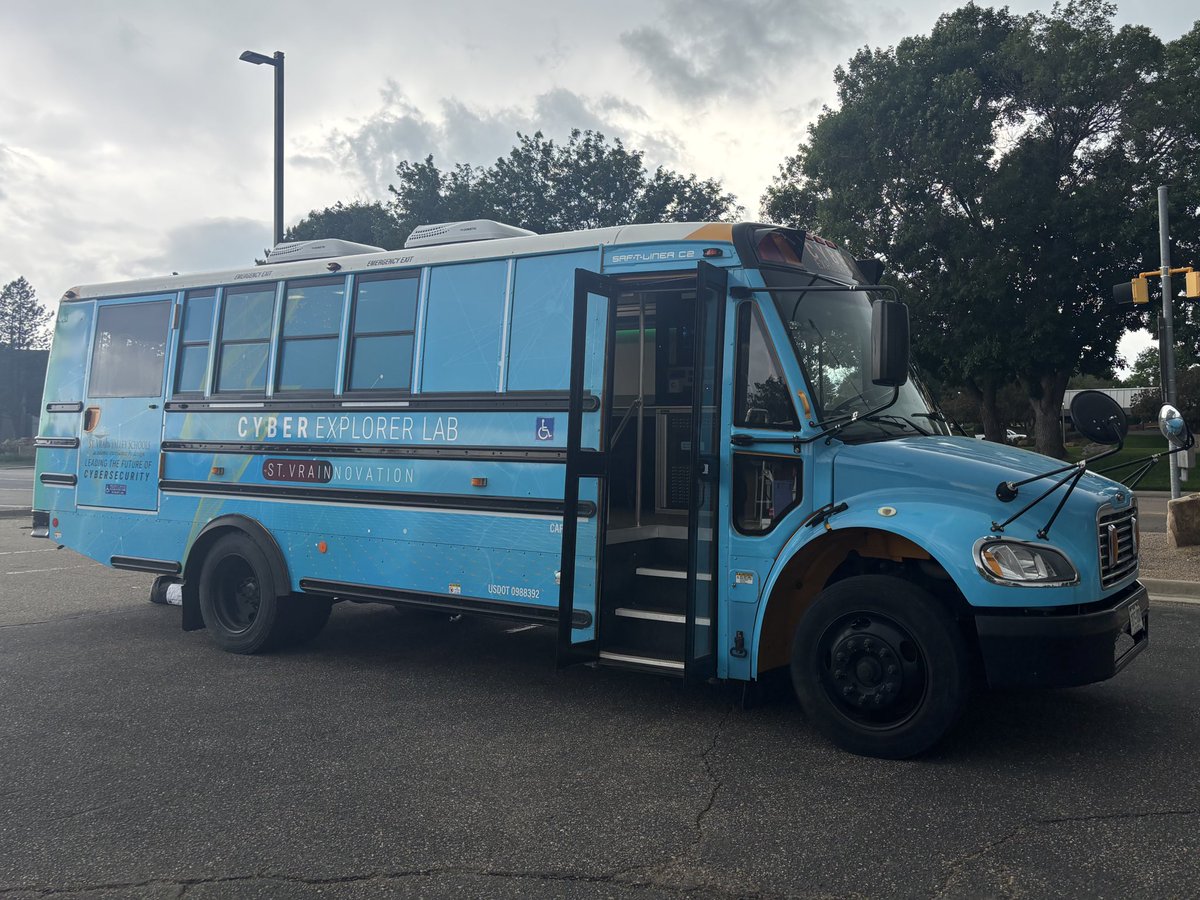 The Future-Ready Innovation Lab (@svvsdmobilelabs) on Twitter photo We enjoyed visiting <a href="/SunsetMiddle/">Sunset Middle School</a> with the Cyber Explorer Lab yesterday. Taking cybersecurity education by #StVrainStorm! <a href="/SuptEmeritus/">Don Haddad</a> <a href="/SVVSDdeputy/">Jackie Kapushion, Ed.D.</a> <a href="/SVVSD/">St. Vrain Valley Schools</a> We enjoyed visiting <a href="/SunsetMiddle/">Sunset Middle School</a> with the Cyber Explorer Lab yesterday. Taking cybersecurity education by #StVrainStorm! <a href="/SuptEmeritus/">Don Haddad</a> <a href="/SVVSDdeputy/">Jackie Kapushion, Ed.D.</a> <a href="/SVVSD/">St. Vrain Valley Schools</a>