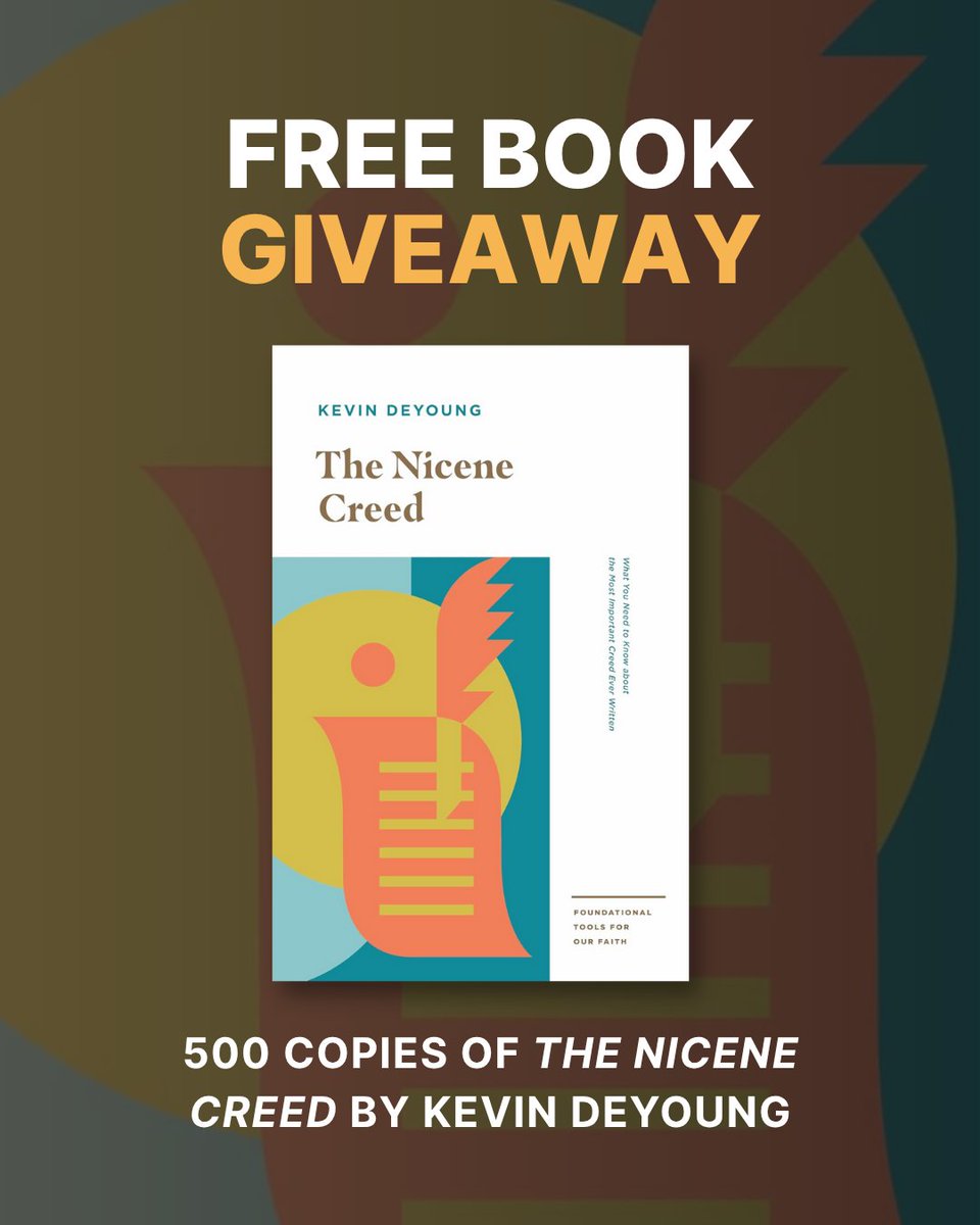 We're giving away 500 copies of <a href="/RevKevDeYoung/">Kevin DeYoung</a>'s The Nicene Creed, published by <a href="/crossway/">Crossway</a>  

✅ Sign up here for 3 entries: solamedia.org/creed
🔁 Repost this post for 1 entry