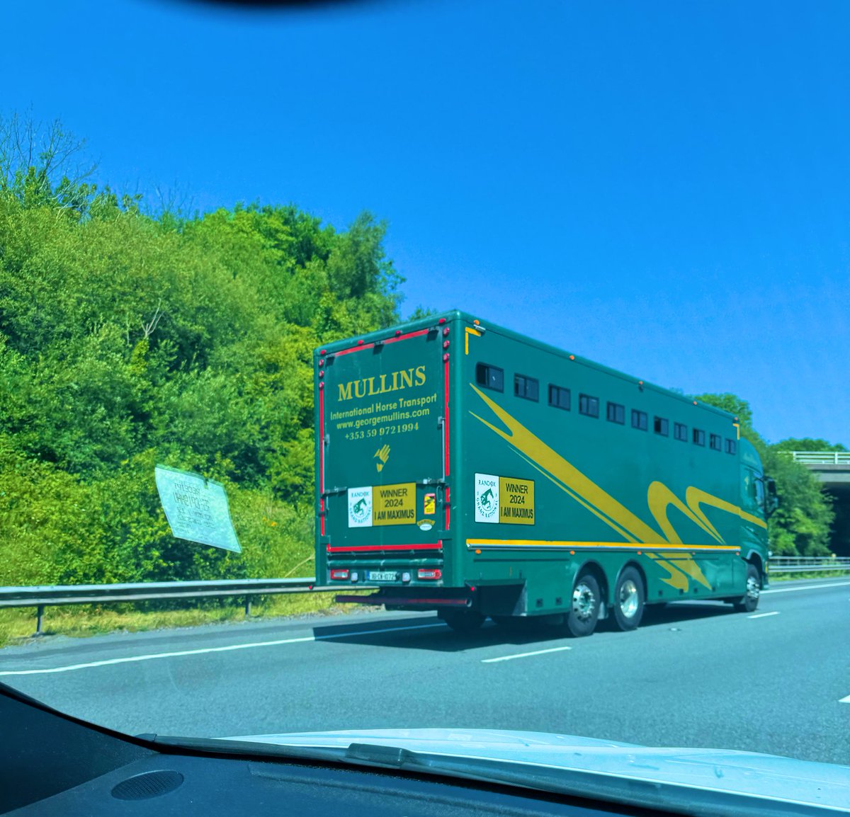 DylanMo98's tweet image. Which Willie Mullins superstar was heading east from west Wales?
Ethical Diamond and Blue Lemons to Ascot?