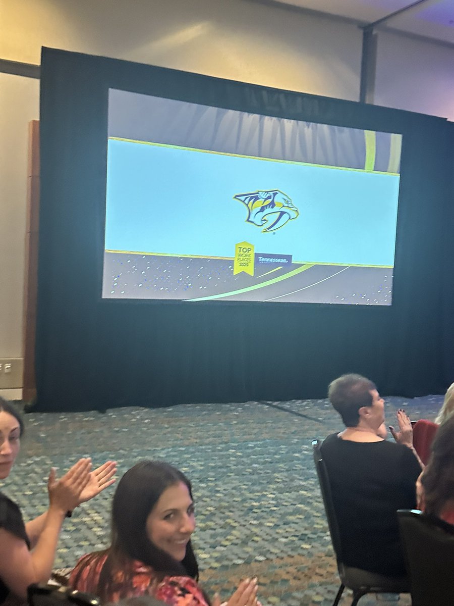 PREDSident's tweet photo. Thank you to the best staff in the sports and entertainment industry or really any industry for creating a culture that makes the PREDS a Tennessean Top Workplace for a record 13th straight year and a founding member!
Best and most fun team - #FunIsGood https://t.co/mifxmNibw5