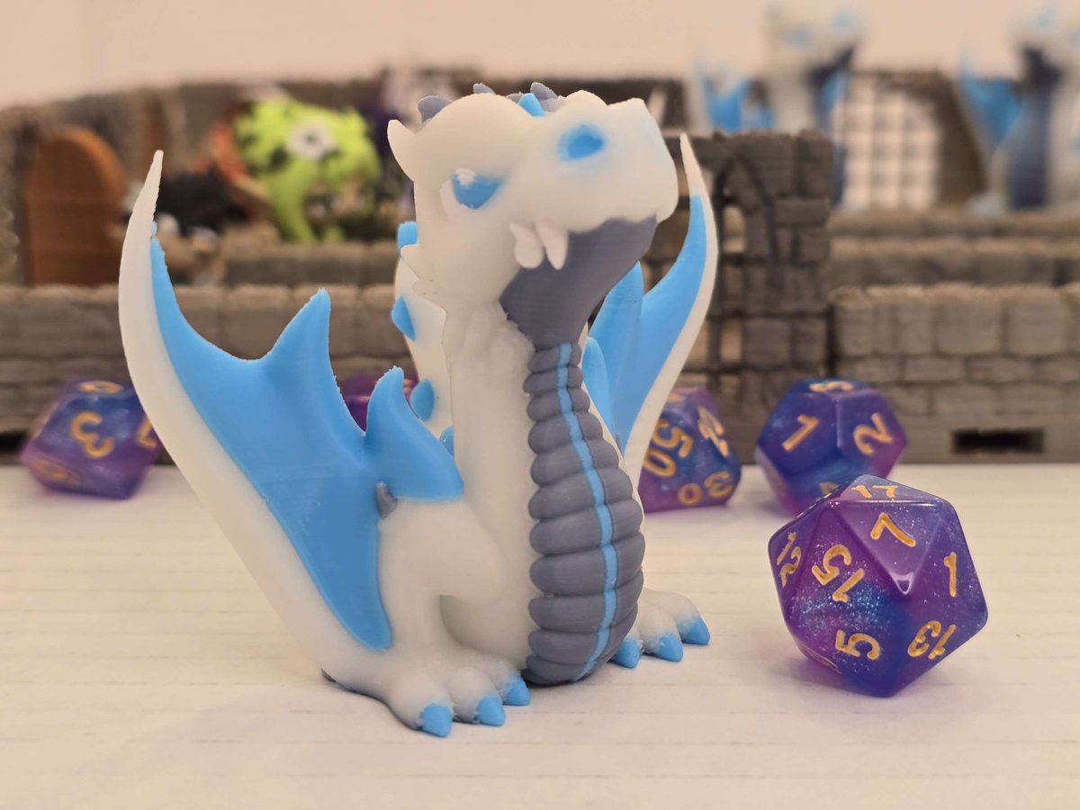 w0LfNiNja's tweet image. 🧊 NEW MINI DROP 🧊
Meet The Glowing Frostbite — a cryo wyvern mini that glows in the dark!
Perfect for D&amp;amp;D, Pathfinder, or just guarding your dice hoard in icy style 🐉✨
Now live in the shop:
🛒 w0lfninja3dprints.etsy.com
#3DPrintedMini #DnD #TTRPG #Wyvern #GlowInTheDark #EtsyShop