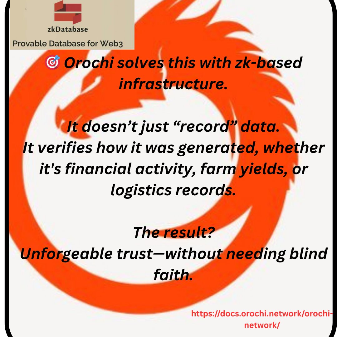 princewill_okon's tweet image. Orochi Turns Data Into Verifiable Truth
#ZeroKnowledge #Web3Infrastructure #zkEngine #ZKP #Orochi