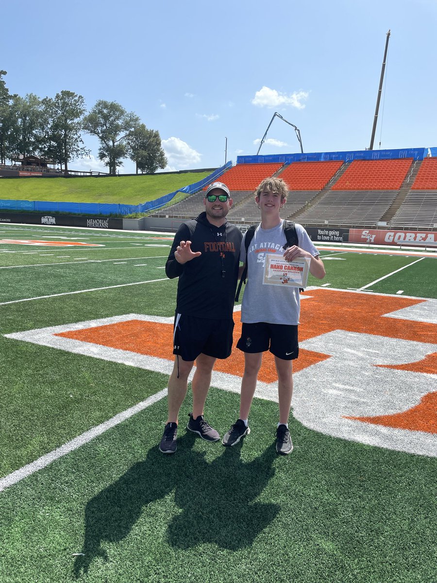 Clayton Powell (@claytonpowell_) on Twitter photo Great camp today at <a href="/BearkatsFB/">Sam Houston Football</a>!!! Won the camp with consistency and a 34mph snap 🎯 Thank you <a href="/CoachRaisbeck/">Eric Raisbeck</a> <a href="/DevonMcPeek/">Devon McPeek</a> and <a href="/griffenharbolt/">Griffen Harbolt</a>
<a href="/SpecialTeamsU/">Special Teams U™</a> Great camp today at <a href="/BearkatsFB/">Sam Houston Football</a>!!! Won the camp with consistency and a 34mph snap 🎯 Thank you <a href="/CoachRaisbeck/">Eric Raisbeck</a> <a href="/DevonMcPeek/">Devon McPeek</a> and <a href="/griffenharbolt/">Griffen Harbolt</a>
<a href="/SpecialTeamsU/">Special Teams U™</a>