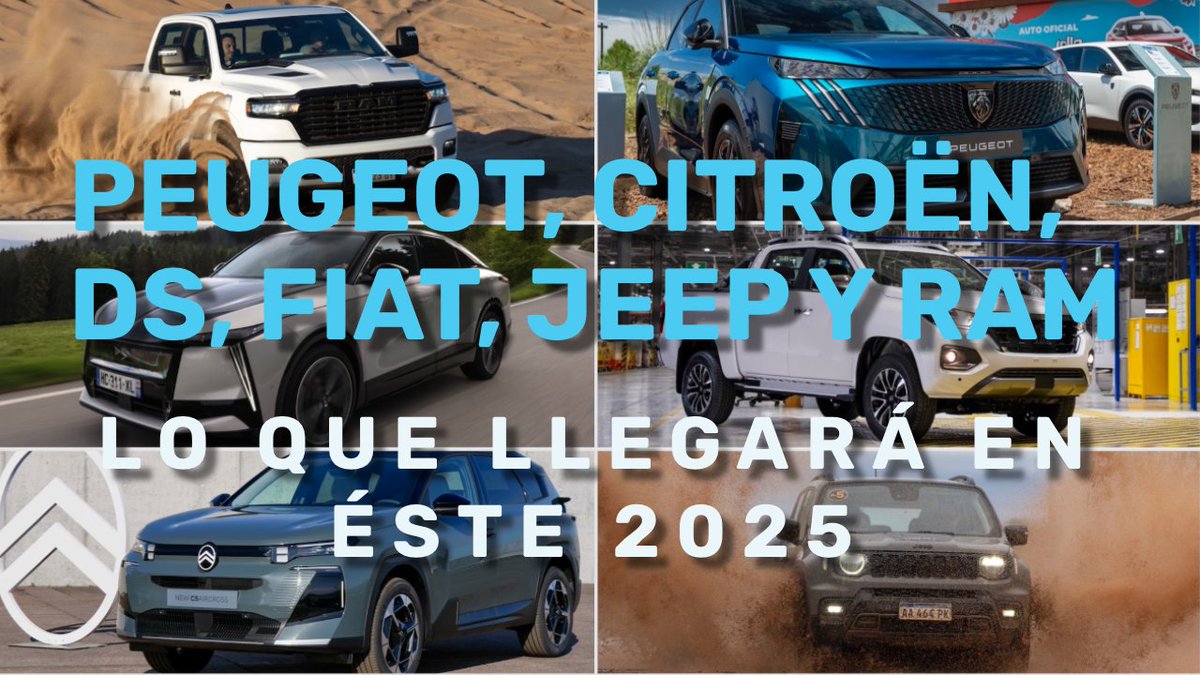 Todas las novedades que Stellantis, a través de sus marcas Peugeot, Citroën, DS, FIAT, Jeep y Ram, presentará en éste 2025.
youtu.be/mSVqOTNfyt8