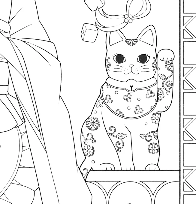 wip(線画)
招きぬこ 
