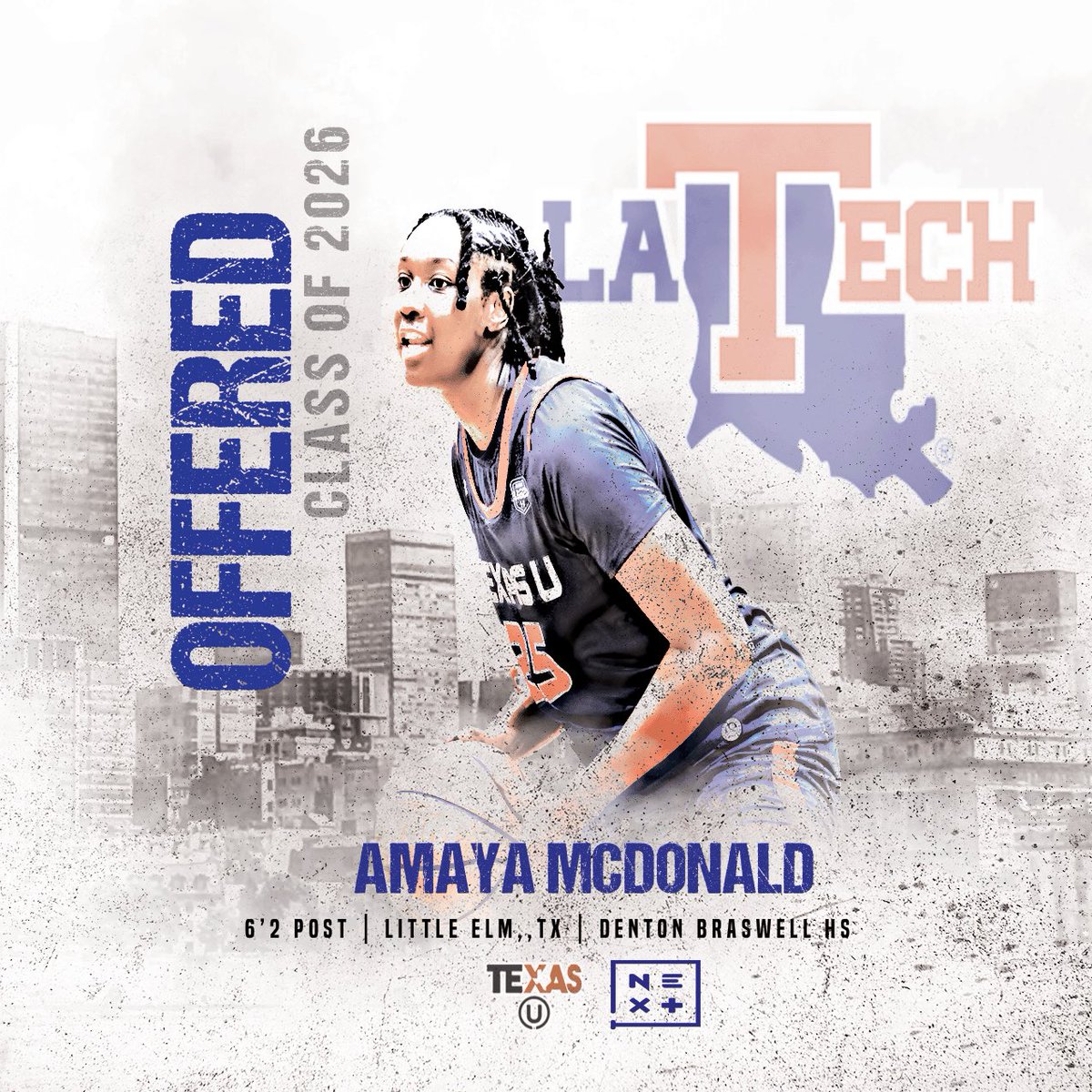 Amaya McDonald 2026 (@amayamc2026) on Twitter photo After a great conversation with <a href="/BrookeStoehr/">Brooke Stoehr</a> I’m grateful to receive an offer from <a href="/LATechWBB/">Lady Techsters</a>. Can’t wait to learn more about your program! <a href="/braswell_gbball/">Lady Bengal BB</a> <a href="/TXUBasketball/">Texas U</a> After a great conversation with <a href="/BrookeStoehr/">Brooke Stoehr</a> I’m grateful to receive an offer from <a href="/LATechWBB/">Lady Techsters</a>. Can’t wait to learn more about your program! <a href="/braswell_gbball/">Lady Bengal BB</a> <a href="/TXUBasketball/">Texas U</a>