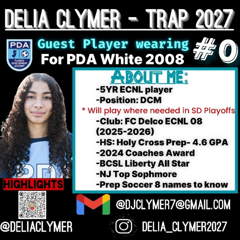 Delia Clymer (@deliaclymer) on Twitter photo So excited for the opportunity to compete in San Diego for ECNL Playoffs! Here’s my schedule. Can’t wait!
<a href="/fcdelco2/">FC DELCO</a>
<a href="/ECNLgirls/">ECNL Girls</a> <a href="/ImCollegeSoccer/">College Soccer Truth ™</a> <a href="/ImYouthSoccer/">ECNL/GA/Recruiting/College Soccer</a> <a href="/PrepSoccer/">Prep Soccer ⚽️</a> <a href="/ECNLMidNorth/">ECNL Mid Atlantic & North Atlantic</a> <a href="/TopDrawerSoccer/">TopDrawerSoccer</a>
<a href="/ImYouthSoccer/">ECNL/GA/Recruiting/College Soccer</a> <a href="/ImCollegeSoccer/">College Soccer Truth ™</a> <a href="/ECNLMidNorth/">ECNL Mid Atlantic & North Atlantic</a> <a href="/TheSoccerWire/">SoccerWire</a> <a href="/AZgirlsSoccer/">AZgirlsSoccer</a> So excited for the opportunity to compete in San Diego for ECNL Playoffs! Here’s my schedule. Can’t wait!
<a href="/fcdelco2/">FC DELCO</a>
<a href="/ECNLgirls/">ECNL Girls</a> <a href="/ImCollegeSoccer/">College Soccer Truth ™</a> <a href="/ImYouthSoccer/">ECNL/GA/Recruiting/College Soccer</a> <a href="/PrepSoccer/">Prep Soccer ⚽️</a> <a href="/ECNLMidNorth/">ECNL Mid Atlantic & North Atlantic</a> <a href="/TopDrawerSoccer/">TopDrawerSoccer</a>
<a href="/ImYouthSoccer/">ECNL/GA/Recruiting/College Soccer</a> <a href="/ImCollegeSoccer/">College Soccer Truth ™</a> <a href="/ECNLMidNorth/">ECNL Mid Atlantic & North Atlantic</a> <a href="/TheSoccerWire/">SoccerWire</a> <a href="/AZgirlsSoccer/">AZgirlsSoccer</a>