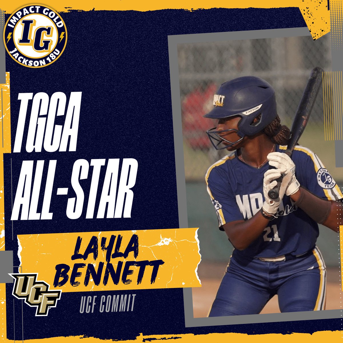 Impact Gold Jackson 18Uš„ (@ig_jackson18u) on Twitter photo Congratulations to our UCF commit Layla Bennett for being named to the TGCA All-Star Team!! Way to go <a href="/LaylaBennett_21/">Layla Bennett</a>!!
#betheimpact #trusttheprocess #goldblooded #igjackson18u Congratulations to our UCF commit Layla Bennett for being named to the TGCA All-Star Team!! Way to go <a href="/LaylaBennett_21/">Layla Bennett</a>!!
#betheimpact #trusttheprocess #goldblooded #igjackson18u