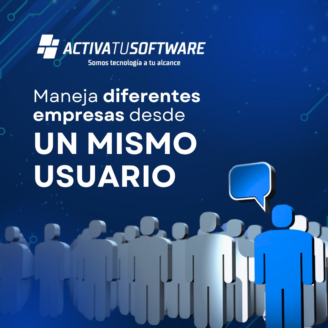 activatusoft's tweet photo. ¿Tienes más de una razón social o línea de negocio? Con esta funcionalidad puedes administrarlas todas desde un solo acceso, sin tener que cerrar sesión. Ahorra tiempo y centraliza operaciones. Disponible en https://t.co/08tRvK25mt https://t.co/zCWP8U1KzN