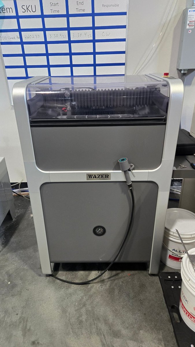 PaulJMcCain's tweet image. This thing is great! Set up and cutting in just a couple hours. Very pressed with the ease of use. #water #waterjet