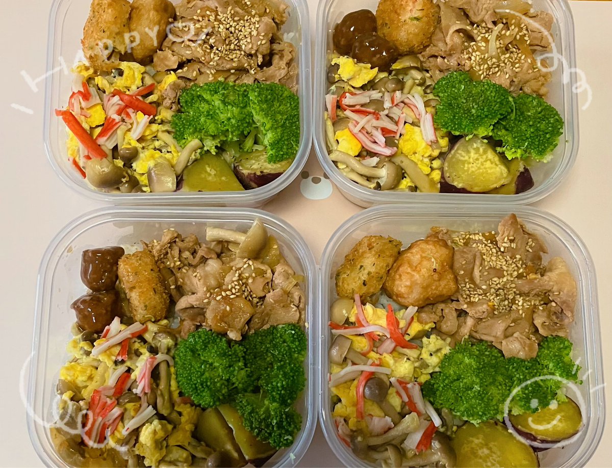 おはようございます.ᐟ
暑すぎて面倒なので大量に作り置きして
冷凍保管します^･·̫･̥ฅ♡
食べるの自分だから何入れても安心

生姜焼き、玉子きのこ、ブロッコリー、冷蔵庫の残りもの達を詰めただけ

本日もよろしくお願い致します.ᐟ

 #お弁当  #おうちごはん
 #いいねした人全員フォロー  🤲´-