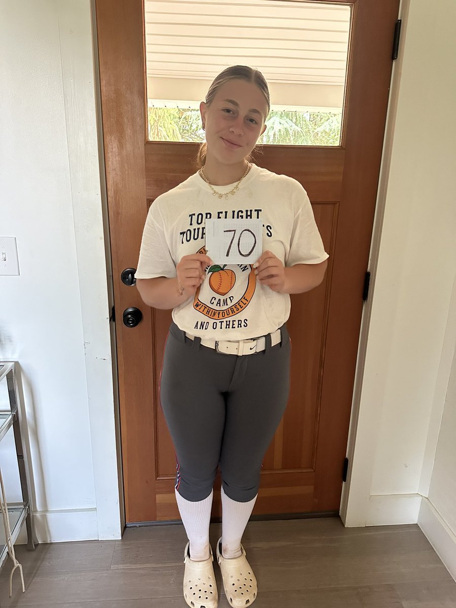 Way to go Goose!! 70 mph EXIT VELO! 
<a href="/originalgoose21/">Isabella “Goose” De Jesus_2030</a> 
We 👀 you! 🦾