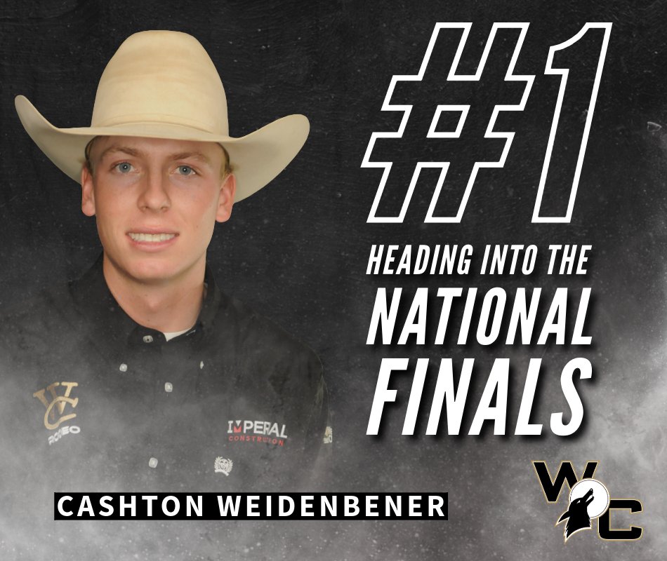 WCCoyotes's tweet image. WC&apos;s Cashton Weidenbener and his team roping partner are in first place at the national finals! Read more here: bit.ly/3HKNRxD