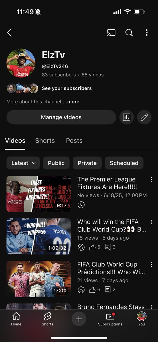 ElzUtd's tweet image. If you haven’t checked my new video out already go check it now!!!! youtu.be/uITbw9QHmtc?si…