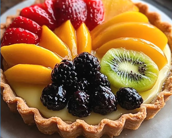 unpodiblu's tweet photo. Glazed Fruit Tart for #MangoMonth! 🥭
#recipe https://t.co/aGzxU3yhSD https://t.co/swvhmSd7vg