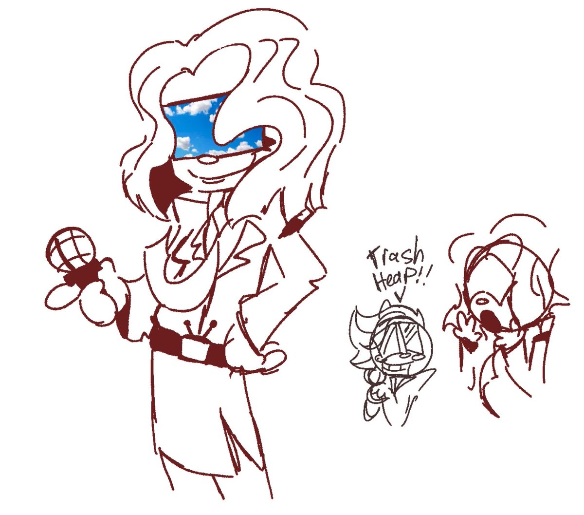 S1lliestLilly's tweet photo. I REALLY NEEDED TO DRAW TENNA YOLAY #Dogrune #Dogman #Deltarune https://t.co/1n5d1aQWVB
