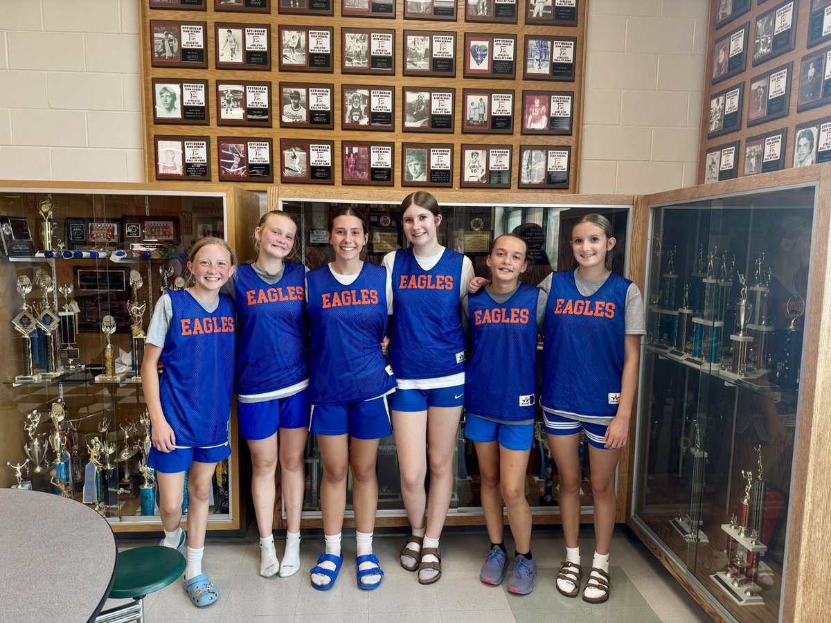 JCJH Lady Eagles had the opportunity to compete in the Effingham Shootout the last couple of days. Thank you to the Newton Athletic Boosters for making this possible! 
🧡🦅💙🏀 #jcjhladyeagles #workharddreambig #flylikeaneagle