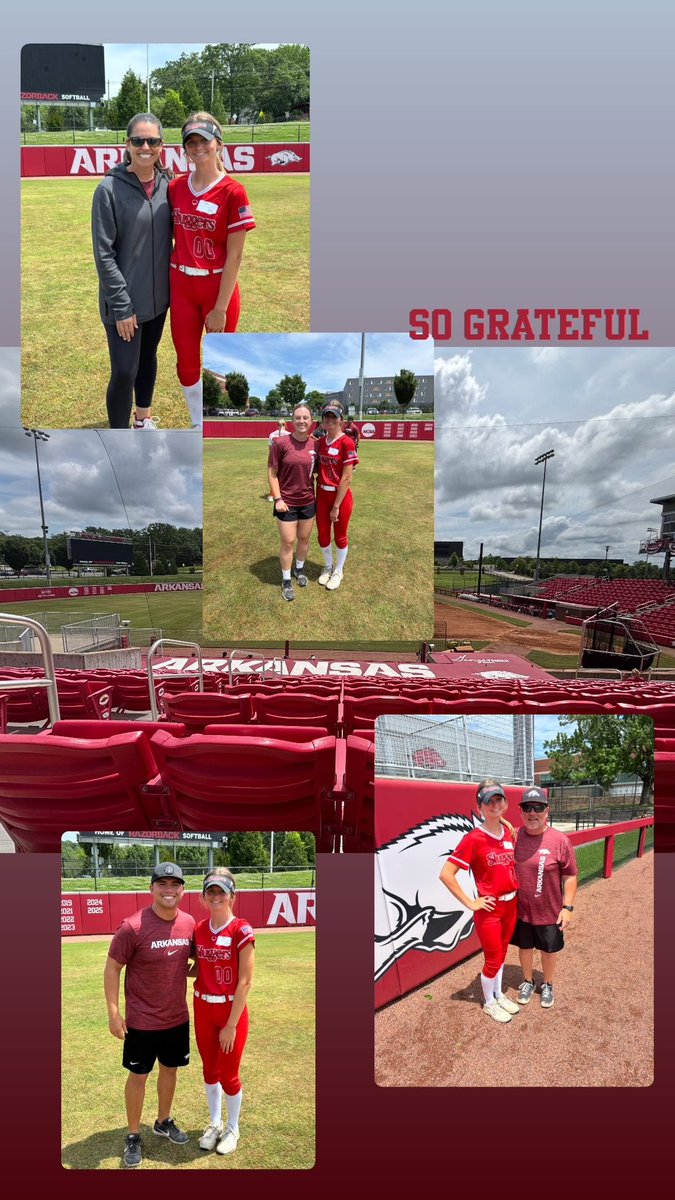 So thankful to be given an opportunity to attend the Arkansas softball camp! Thank you <a href="/RazorbackSB/">Arkansas Softball</a> for putting on an amazing camp <a href="/LLSHarrison/">Louisville-Lady-Sluggers-Harrison</a>