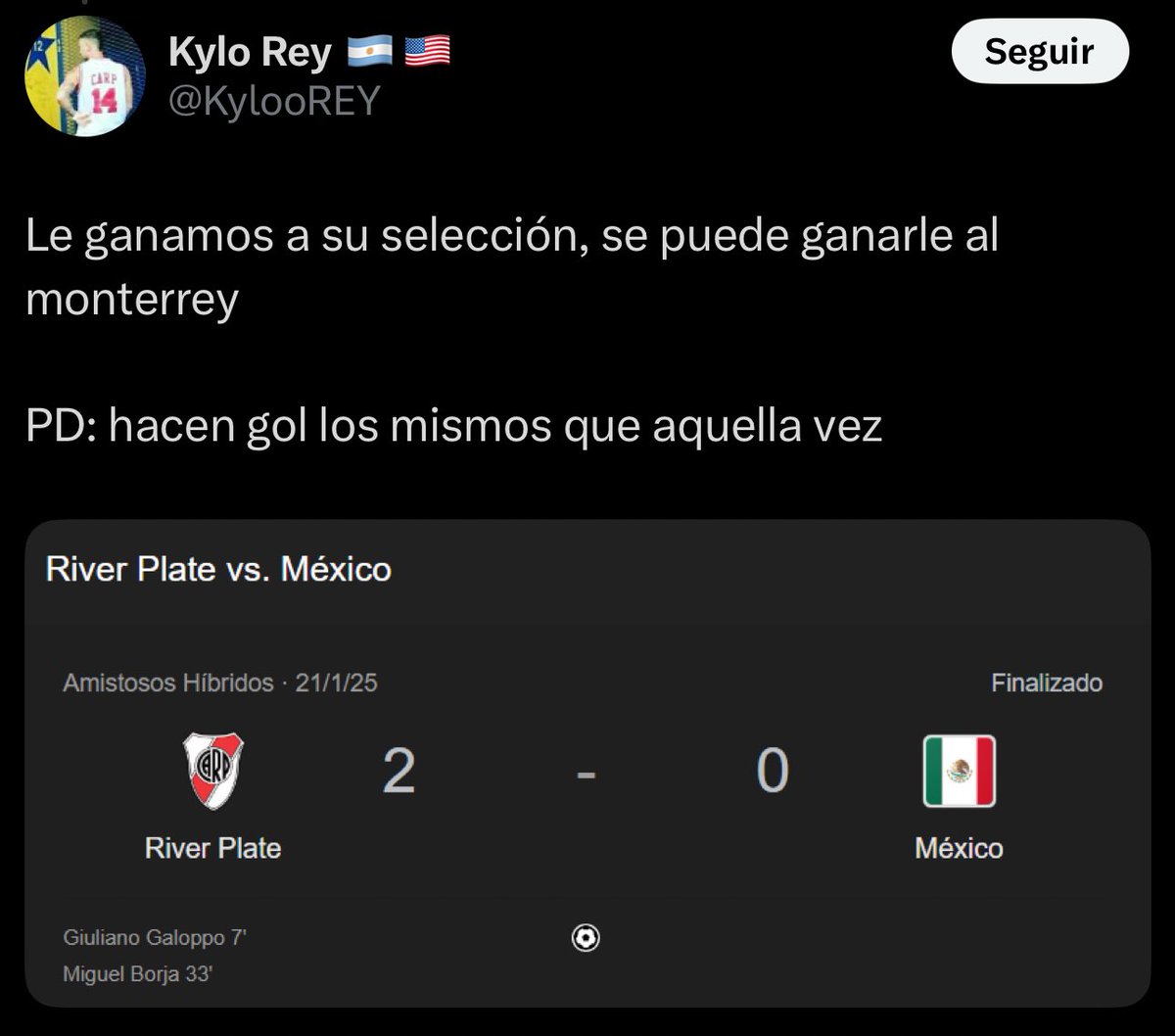 Y bueno, los hinchas de <a href="/RiverPlate/">River Plate</a> un poco desorientados.