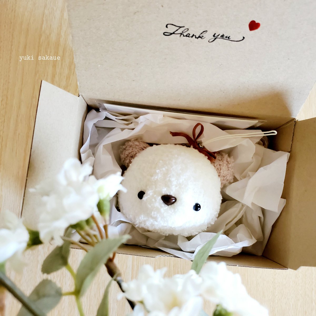 おはようございます(°´ ˘ `°)♡〃

#ぬいぐるみ 
#ハンドメイド