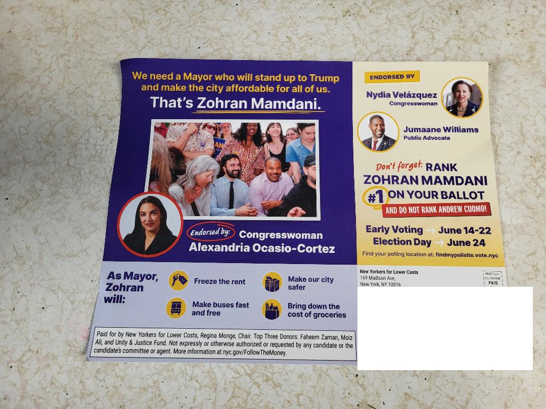 ridestheq46's tweet photo. Nobody needs to claim there isnt a #superpac for @ZohranKMamdani Its called New Yorkers for Lower Costs.
@JCColtin
@emilyngo
@bern_hogan
@TweetBenMax
@lizkimtweets
@_rebeccaclewis
@C_Sommerfeldt
@katie_honan https://t.co/pTAuAJcFKQ