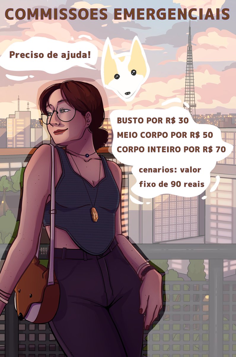 Brunnnart's tweet photo. COMISSÕES EMERGENCIAIS ⚠️

Minha cadela está passando por uma cirurgia de 4.120 reais com internação, então estou fazendo essa promoção pra conseguir o valor! Qualquer valor ajuda ❤️

Contato pra encomendar: 61 9272-2057 
Mais infos sobre encomendas nos comentários 👇 https://t.co/GHBzzdmnS5