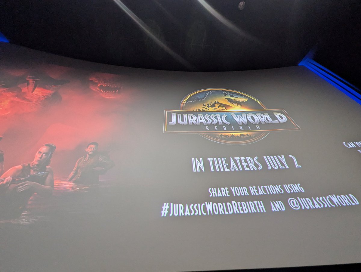 shadow12513's tweet photo. Seeing an early screening of Jurassic World Rebirth I'm super excited. They even handed out free T-shirts !! @JurassicWorld #JurassicWorldRebirth https://t.co/xkm9j5pDp3