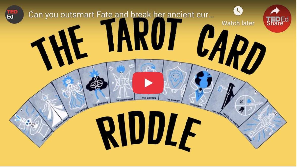 The Tax Collector 💰 - mailchi.mp/mathforlove/th…
(And the Tarot Card Riddle!)